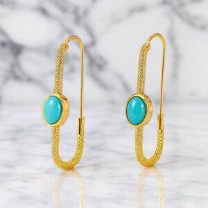 "Aviva" Turquoise Earrings